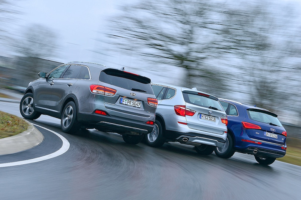 Kia Sorento 2.2 BMW X3 Audi Q5