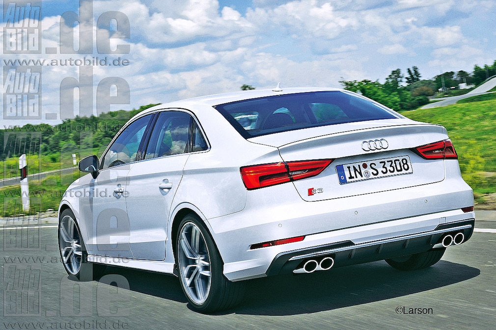 Audi S3 Limousine Facelift Illustration