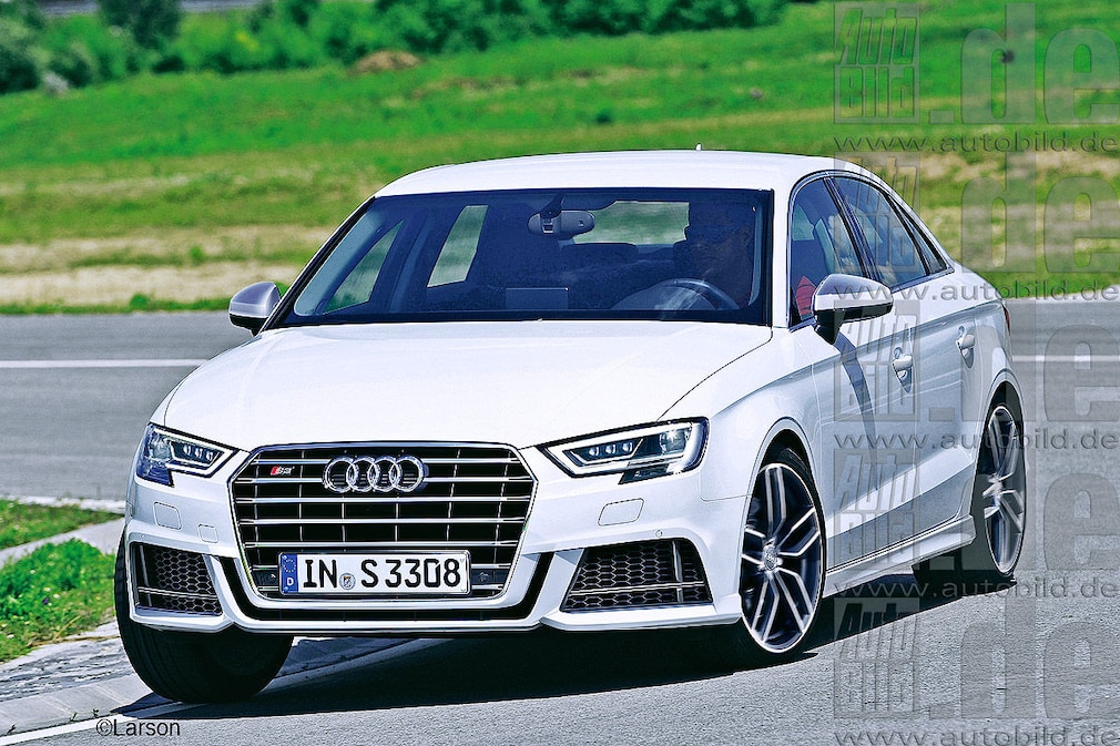 Audi S3 Limousine Facelift Illustration