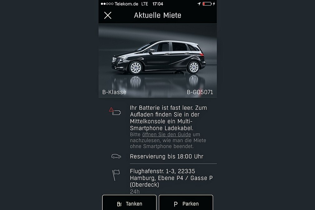 Car2Go Black App