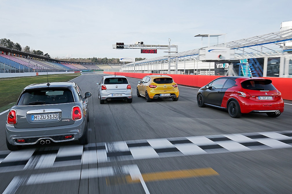 Mini Cooper S VW Polo GTI Renault Clio RS Peugeot 208 GTI 30th