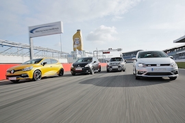Mini Cooper S Peugeot 208 GTi 30th Renault Clio RS VW Polo GTI