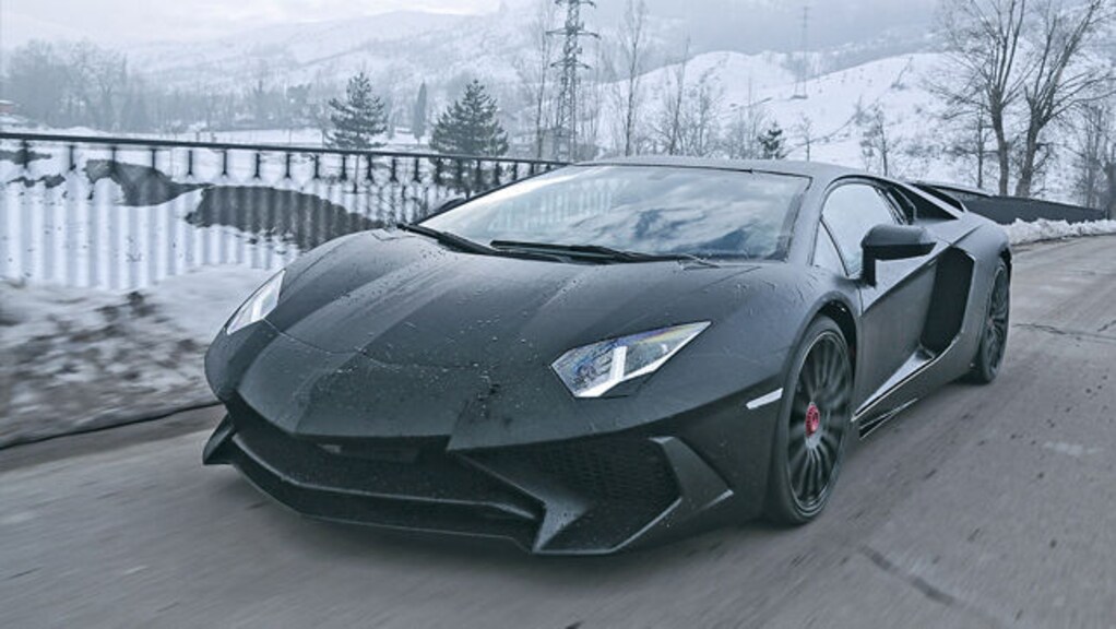 Erste Mitfahrt im Super-Lambo