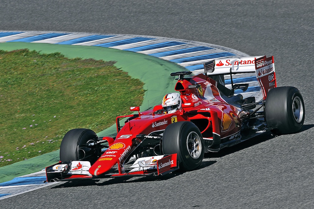 Scuderia Ferrari, Sebastian Vettel at the Jerez racetrack on February 01, 2015 in Jerez