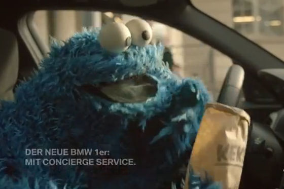BMW 1er-Werbespot mit Krümelmonster