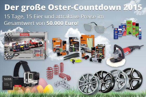 Oster-Countdown 2015: Preise im Gesamtwert von über 50.00 Euro