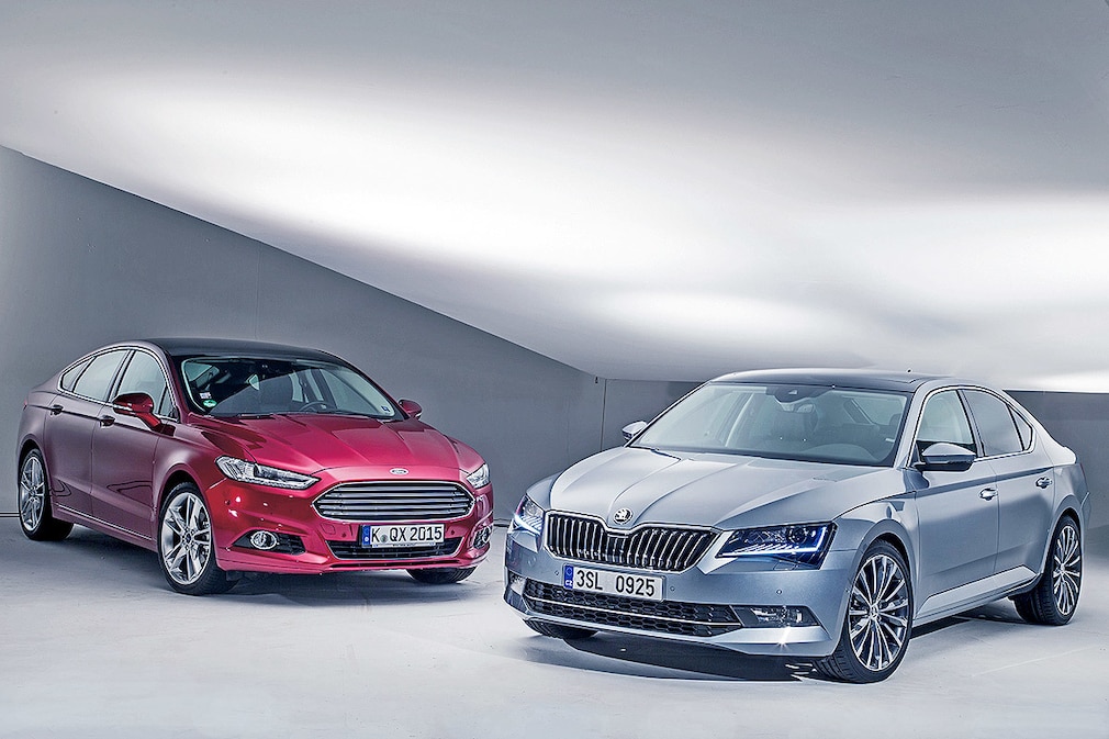 Skoda Superb und Ford Mondeo