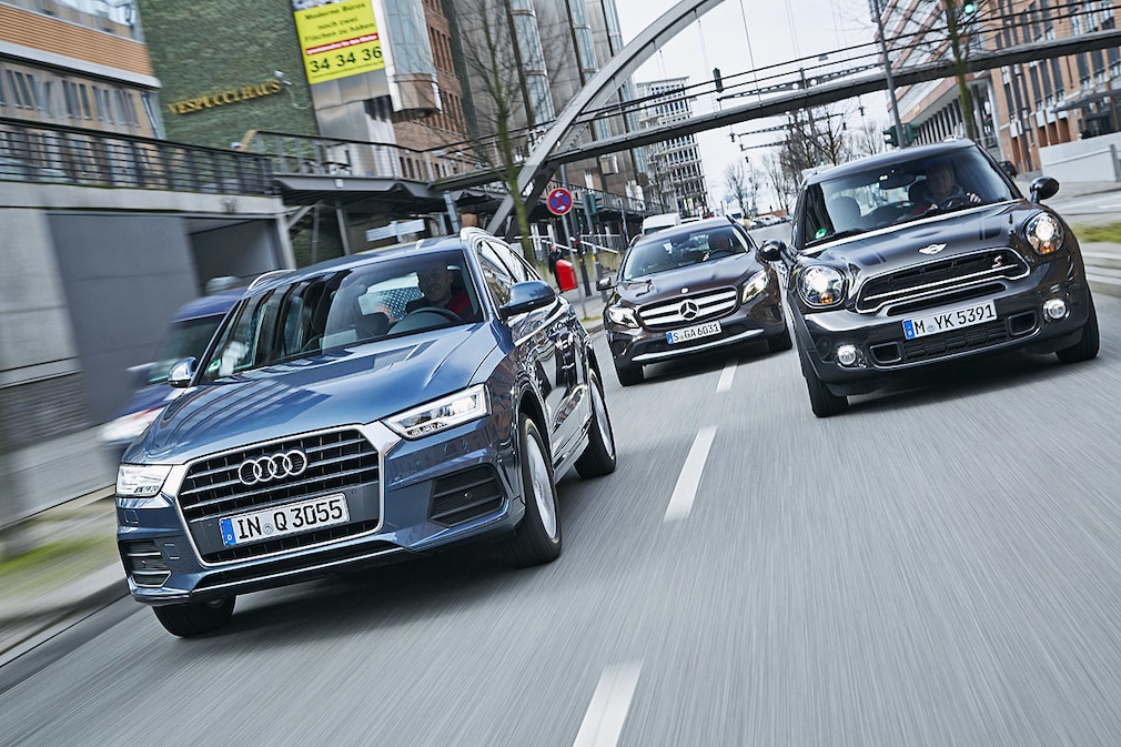 Audi Q3 Mercedes GLA Mini Countryman