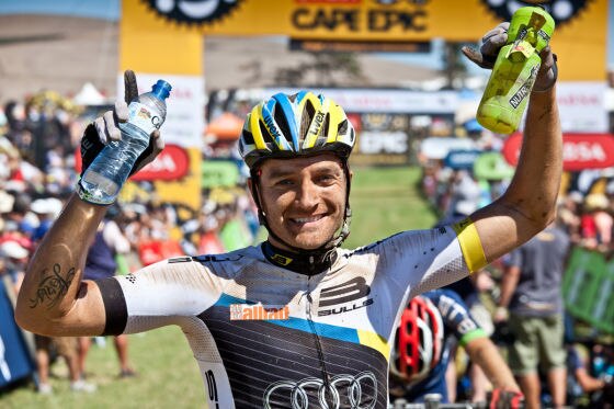 DTM-Star bei Mountainbike-Rennen