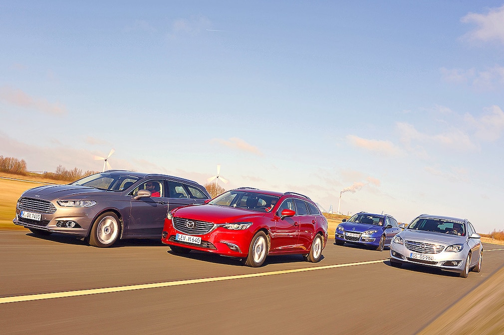 Vier Kombis im Vergleich