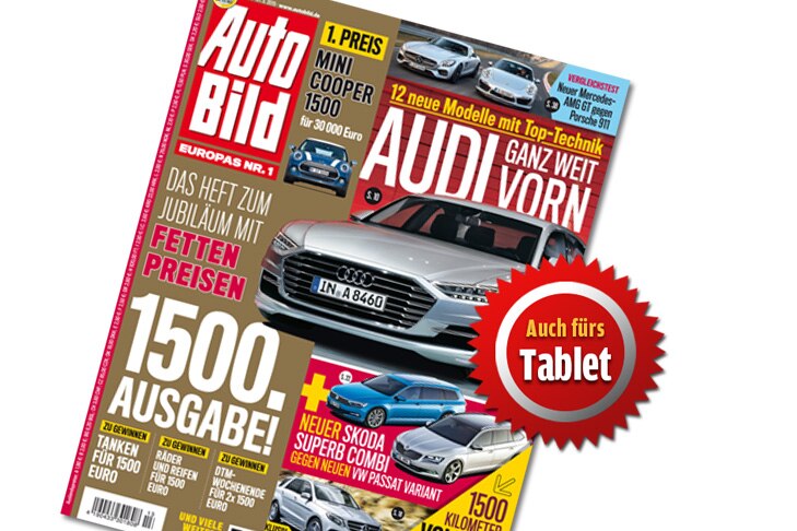 Titel Auto Bild 13-2015 mit Tablet