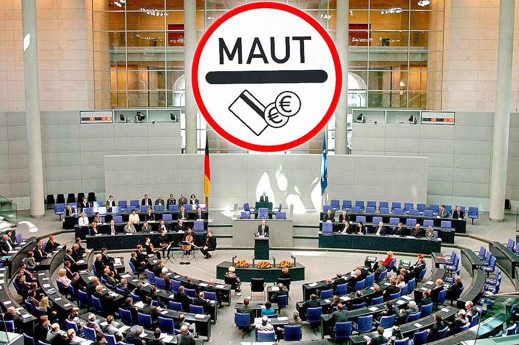 Maut Bundestag Montage