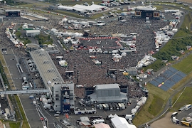 Luftbild Rock am Ring Nürburgring