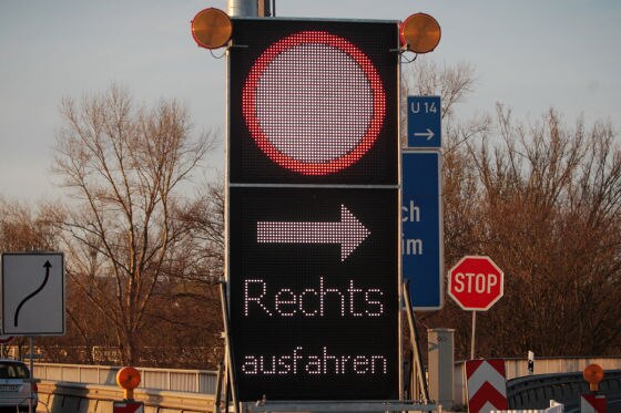 Baustelle Schiersteiner Brücke (Mainz)