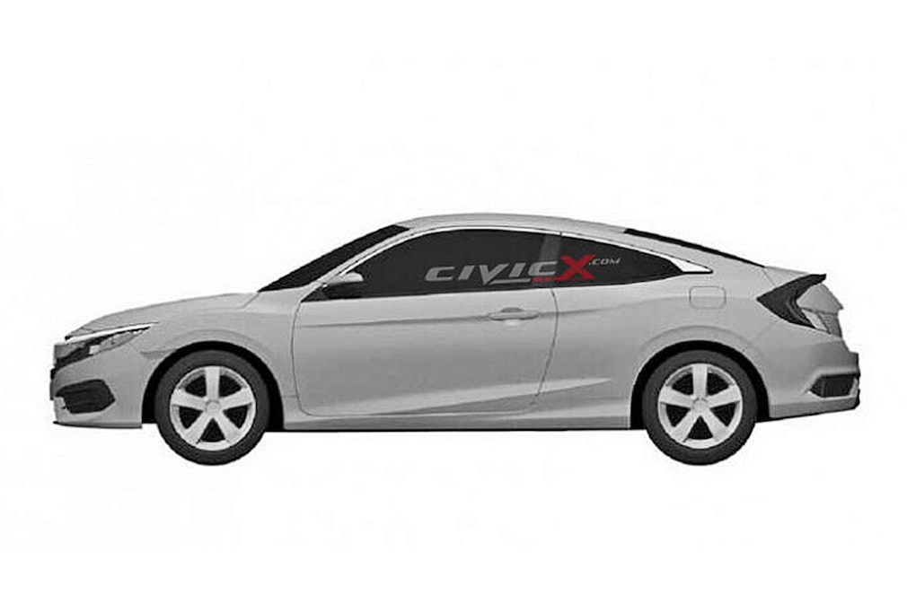 Honda Civic Coupé Patentzeichnungen