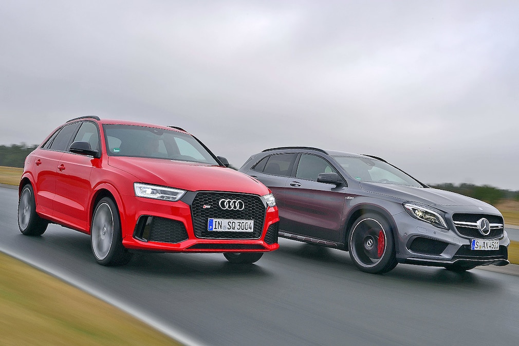 Audi RS Q3 Mercedes GLA 45 AMG