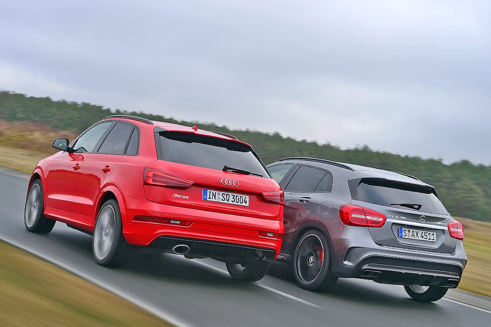 Audi RS Q3 Mercedes GLA 45 AMG