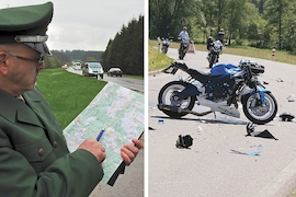 Motorrad Unfall Montage