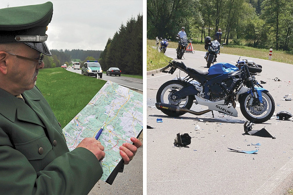 Motorrad Unfall Montage