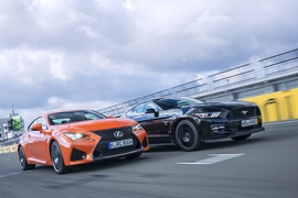 Lexus RC F Ford Mustang GT