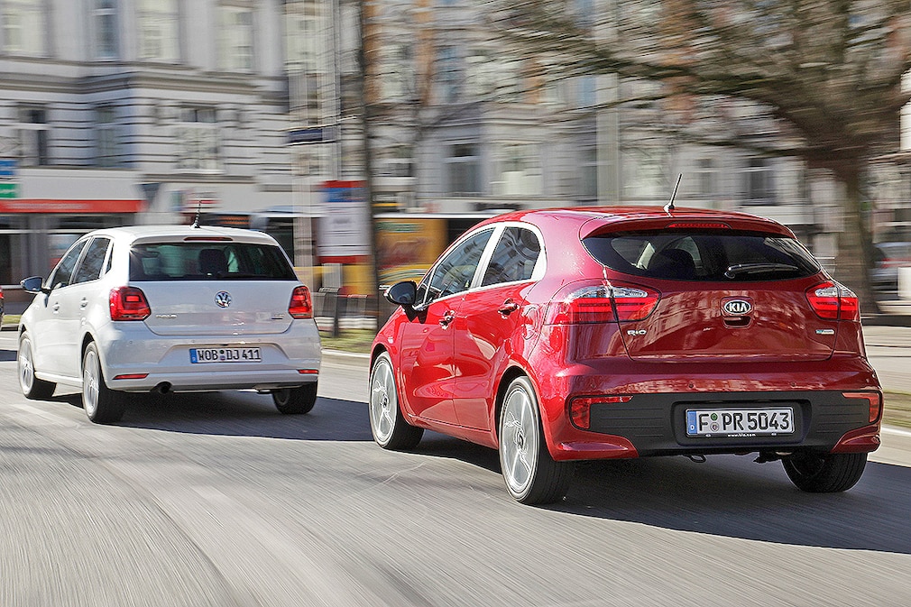 VW Polo Highline BlueMotion 1.2 TSI Kia Rio Spirit 1.2 CVVT ISG