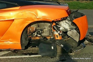 Lamborghini Gallardo: Unfall in Leicester