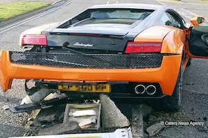 Lamborghini Gallardo: Unfall in Leicester