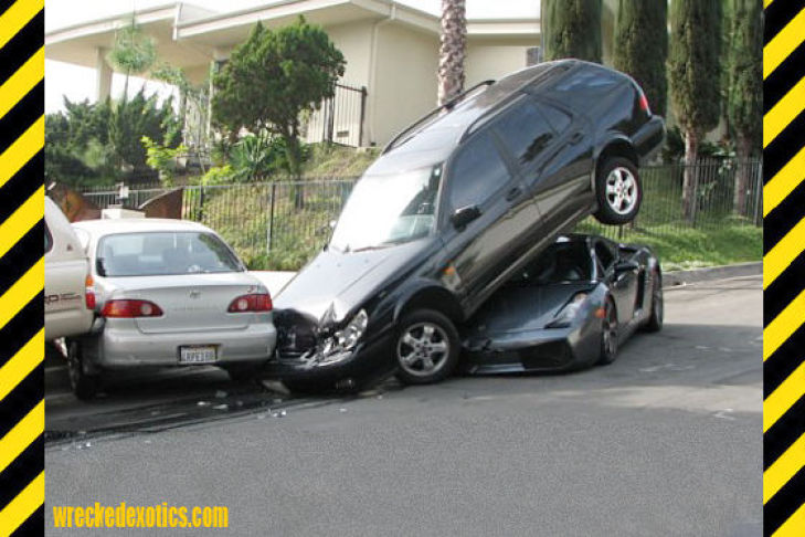 Supercar Crash Unfall Lamborghini
