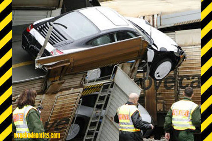 Supercar Crash Unfall Porsche