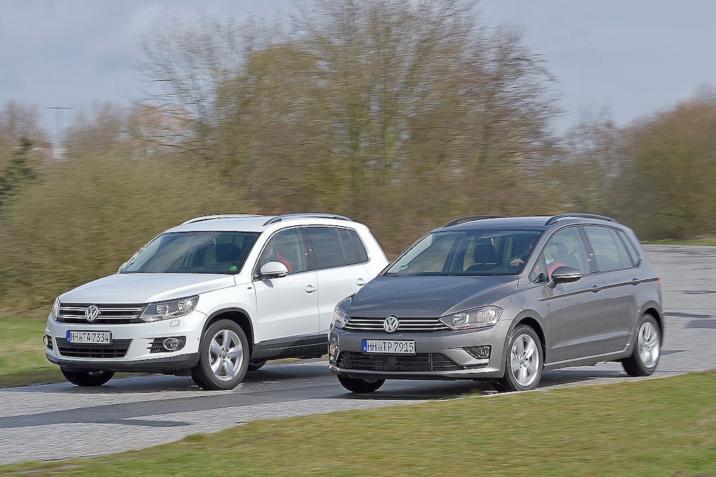 VW Tiguan VW Golf Sportsvan