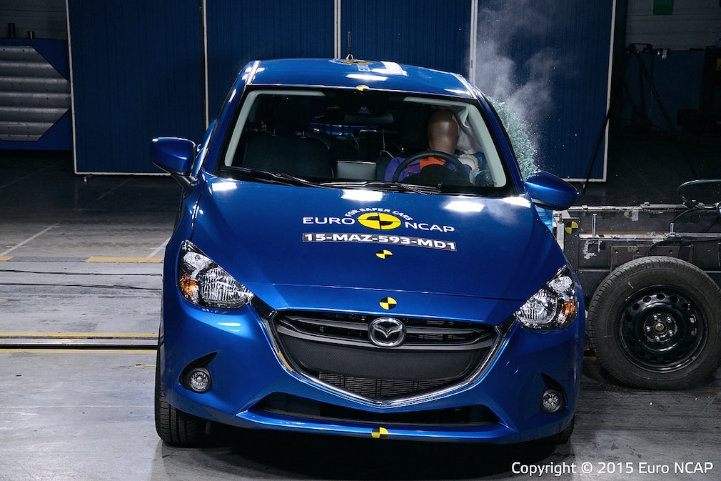 Euro NCAP Crashtest 2015 Mazda 2