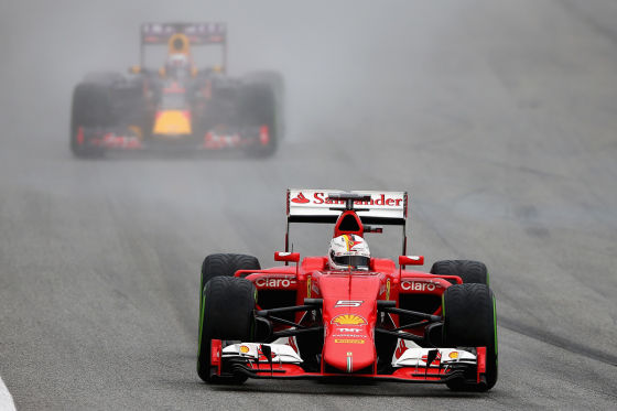 Sebastian Vettel im Ferrari