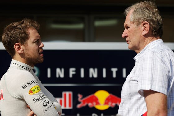 Sebastian Vettel & Helmut Marko