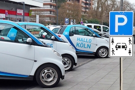 Carsharing Parkplatz Verkehrsschild