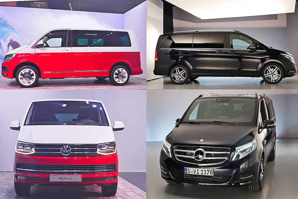 VW T6 gegen Mercedes V-Klasse