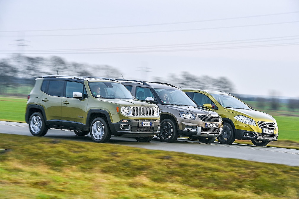 Jeep Renegade Skoda Yeti Suzuki SX4