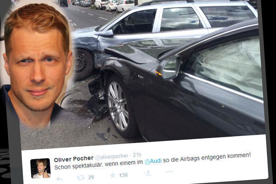 Oliver Pocher crasht seinen Audi A8