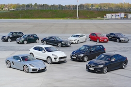Mini Cooper S Countryman Mini Cooper S Porsche Cayman Porsche Macan Mercedes S 500 Coupe Mercedes A-Klasse BMW 218i Active Tourer BMW M235i xDrive Coupe VW Golf 7 VW Phaeton