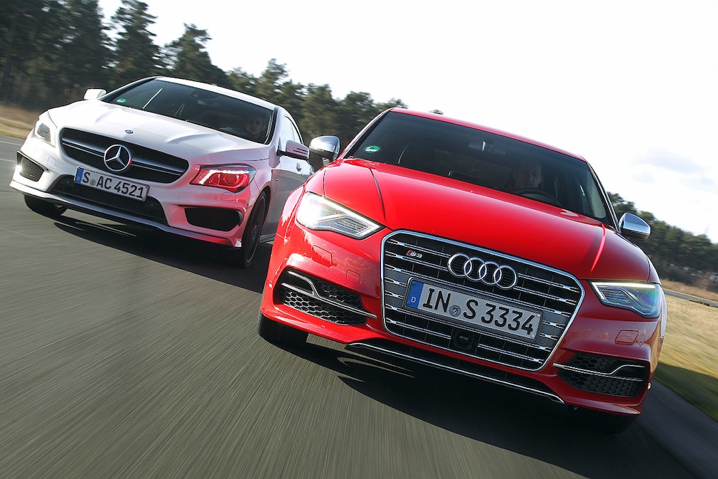Mercedes CLA 45 AMG Audi S3 Limousine