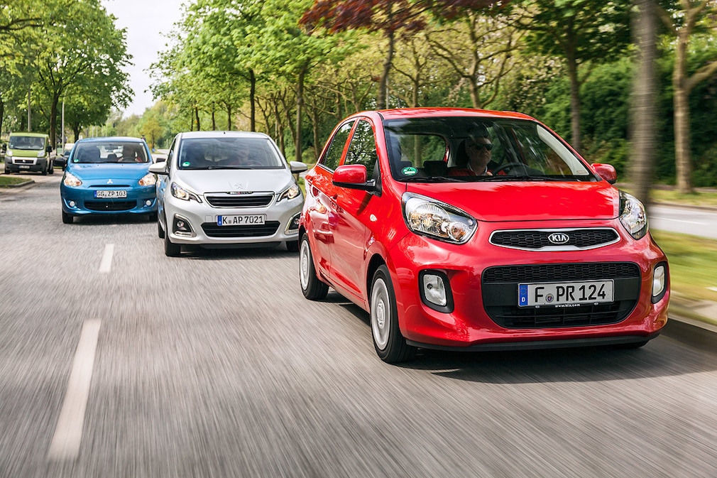 Kia Picanto Mitsubishi Space Star Peugeot 108