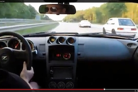 Nissan 350Z Cockpit-Perspektive