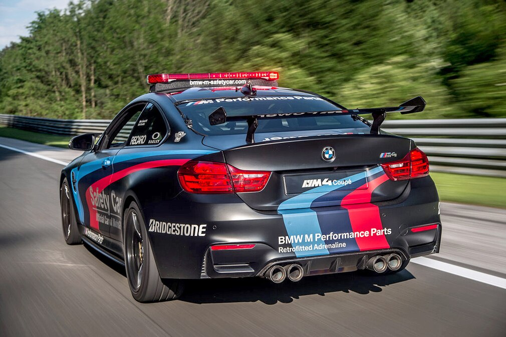 BMW M4 Safety Car Pace Car der Moto GP mit Wassereinspritzung