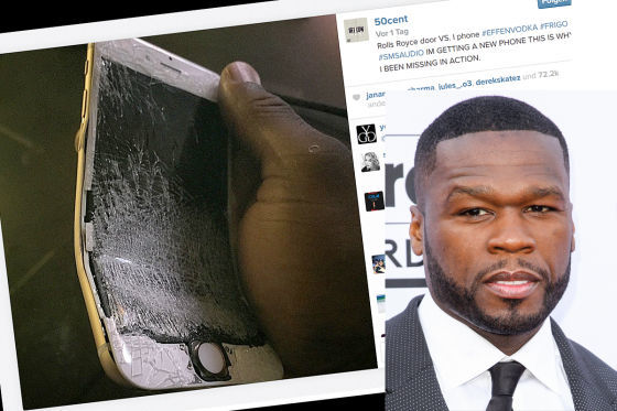 Rapper 50Cent: Rolls-Royce vs. iPhone