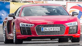 Im neuen R8 in Le Mans