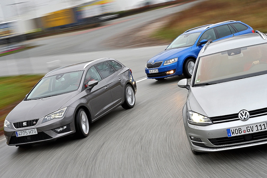 Seat Leon ST 2.0 TDI FR Skoda Octavia Combi 2.0 TDI VW Golf Variant 2.0 TDI Comfortlinie