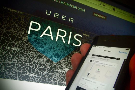 Taxifahrer-Proteste gegen UberPop in Paris