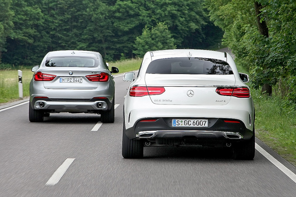 BMW X6 Mercedes GLE 350d Coupé