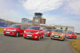 Fünf Kleinstwagen im Vergleich