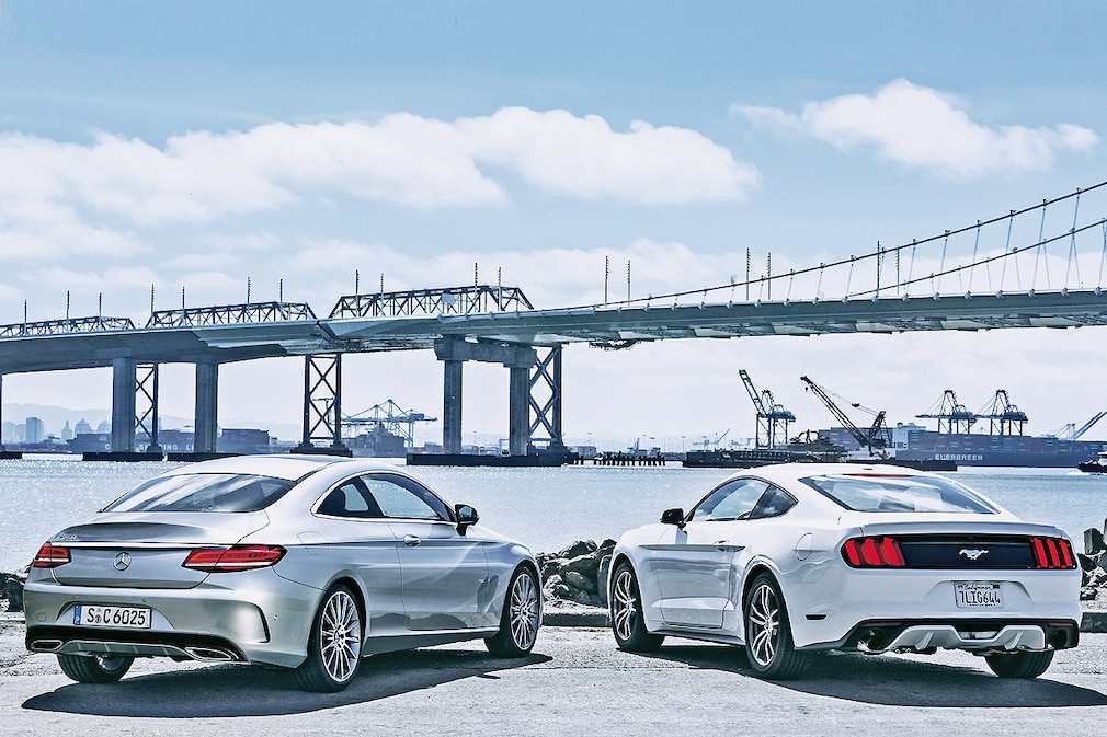Mercedes C 300 Coupé Ford Mustang