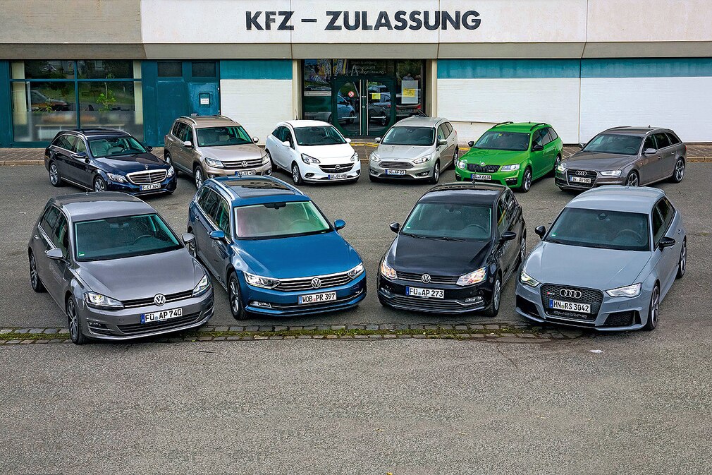 VW Golf VW Passat VW Polo Audi RS3 Sportback Mercedes Benz C 220 d Bluetec T VW Tiguan Opel Corsa 1.3 CDTI Ford Focus Skoda Octavia Combi RS Audi A4